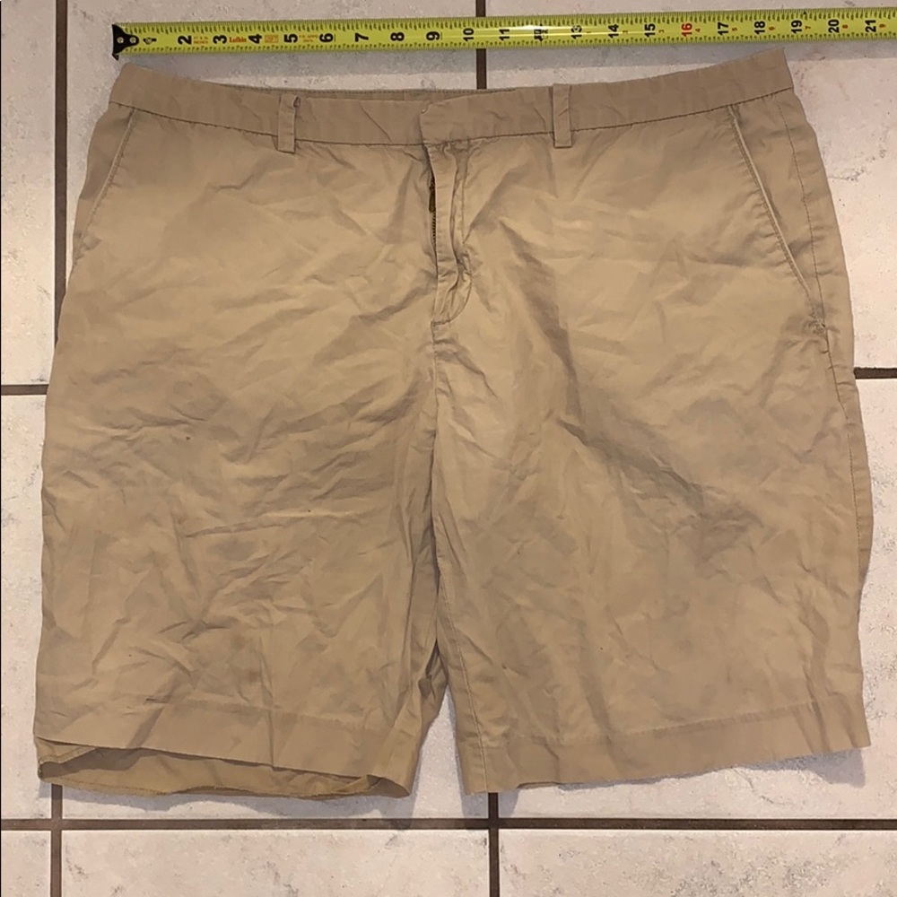 100% cotton 20” tan shorts by J Ferrer